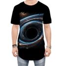 Camiseta Longline Buraco Negro Gravidade Espaço 7