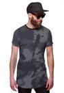 Camiseta Longline Camuflada Grafite Exército