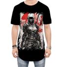 Camiseta Longline Ciborgue Ninja Robô Espreita 14