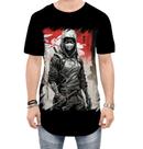 Camiseta Longline Ciborgue Ninja Robô Espreita 16