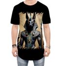 Camiseta Longline Deus Egípcio Anubis Mortos 4