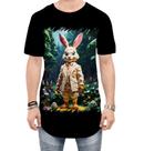 Camiseta Longline Do Coelhinho da Páscoa Polígonos 9 Camiseta Longline Do Coelhinho da Páscoa Polígonos 9
