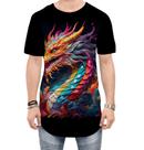 Camiseta Longline Dragão Chinês Lendário Mito 3