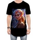Camiseta Longline Elfa Linda na Floresta Mágica 2