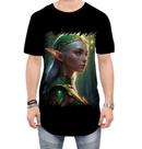 Camiseta Longline Elfa Linda na Floresta Mágica 6