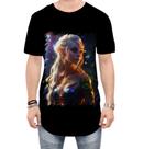 Camiseta Longline Elfa Linda na Floresta Mágica 8