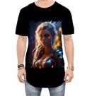 Camiseta Longline Elfa Linda na Floresta Mágica 9