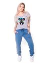 Camiseta Longline Kruger's Concept Pug Dj - Feminino - GG - Mescla