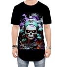Camiseta Longline La Muerte Mexicana Dama Esqueleto 6