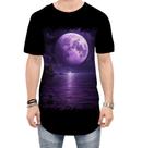 Camiseta Longline Lua Púrpura Luar Roxo Moon Lunar 6