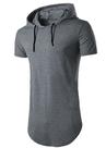 Camiseta Longline Manga Curta com Capuz Oversized C14