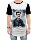 Camiseta Longline Nikola Tesla Físico Inventor Eletrecidade 10