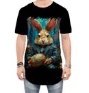 Camiseta Longline Páscoa Coelhinho Traços Van Gogh 5