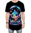 Camiseta Longline Peixinho Feliz no Aquário Peixe 1