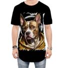 Camiseta Longline Pitbull com Headphones 11