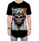 Camiseta Longline Rainha Mexicana Dama Esqueleto 6