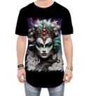 Camiseta Longline Rainha Mexicana Dama Esqueleto 7
