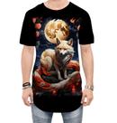 Camiseta Longline Raposa Japonesa Kitsune Lenda 3 Camiseta Longline Raposa Japonesa Kitsune Lenda 3
