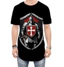 Camiseta Longline Templário Medieval Cruzadas 1
