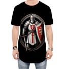 Camiseta Longline Templário Medieval Cruzadas 4
