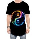 Camiseta Longline Yin Yang Simbolo Taoísmo Dualidade 3 Camiseta Longline Yin Yang Simbolo Taoísmo Dualidade 3