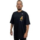 Camiseta Lost Oversize Box Fit Fingerboard Tamanho:GGCor:Preto