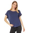 Camiseta Lucky Brand Sandwash Dolman para mulher azul marinho