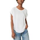 Camiseta Lucky Brand Sandwash Dolman para mulheres - branca (M) Camiseta Lucky Brand Sandwash Dolman para mulheres - branca (M)