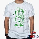 Camiseta Luigi 100% Algodão Mario Bros Geeko Camiseta Luigi 100% Algodão Mario Bros Geeko