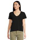 Camiseta Madewell Northside Decote V Preto Jato P