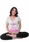 Camiseta Mãe de Menina Chá Revelação Mamãe Dia das Mães