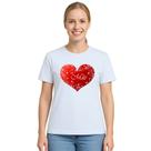 Camiseta Mãe no Coração Dia das Mães Estampa Personalizada