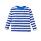 Camiseta Magic Park Stripe para crianças de 6 a 14 anos, menino e menina, manga comprida