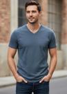 Camiseta Malha Flame Slim Masculina C/ Bordado Xxg