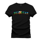 Camiseta Malha Premium Estampada Unissex Nexstar Tartaruguinha
