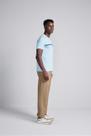 Camiseta Malha Slim Fit - Azul Claro