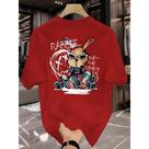 Camiseta Manfinity Rabbit Camisa Street Wear 100% Algodão T-Shirt Diverse Estilos