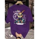 Camiseta Manfinity Rabbit Camisa Street Wear 100% Algodão T-Shirt Diverse Estilos Camiseta Manfinity Rabbit Camisa Street Wear 100% Algodão T-Shirt Diverse Estilos