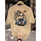 Camiseta Manfinity Rabbit Camisa Street Wear 100% Algodão T-Shirt Diverse Estilos
