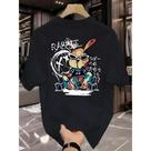 Camiseta Manfinity Rabbit Camisa Street Wear 100% Algodão T-Shirt Diverse Estilos