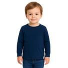 Camiseta Manga Comprida Infantil Básica Algodão Brandili