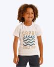Camiseta Manga Curta Branca Infantil Masculina Banana Danger 54110