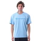 Camiseta Manga Curta Champion Malhão Script Azul Claro