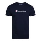Camiseta Manga Curta Champion Mc Logo Script Azul Marinho