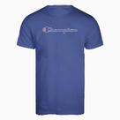 Camiseta Manga Curta Champion Script Logo Contour Azul Camiseta Manga Curta Champion Script Logo Contour Azul