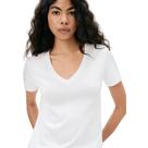 Camiseta Manga Curta Decote V Algodão Hering Feminino 4EZ9