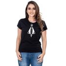Camiseta Manga Curta Feminina Algodão Estampada Gola Redonda Camiseta Manga Curta Feminina Algodão Estampada Gola Redonda