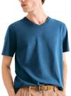 Camiseta Manga Curta Hering 022B Masculina Decote V World Algodão T. P/EXG
