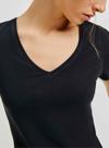 Camiseta Manga Curta Hering 02TQ Feminina Decote V Algodão T. P/EXG