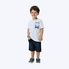 Camiseta Manga Curta Infantil Menino Kyly 1001076 Branco